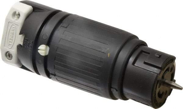 Hubbell Wiring Device-Kellems - 250 VAC, 50 Amp, NonNEMA Configuration, Industrial Grade, Self Grounding Connector - 3 Phase, 3 Poles, IP20, 0.83 to 1-1/4 Inch Cord Diameter - Exact Tool & Supply