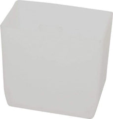 Akro-Mils - 2" Wide x 3" High, Clear Bin Cup - Use with 30-138, 30-158, 30-178, 30-124, 30-164, 30-184, 30-174, 30-110, 30-120, 30-130, 30-150, 30-170, 30-128 - Exact Tool & Supply