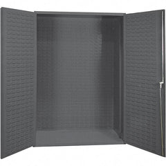 Durham - Storage Cabinet - Steel, 36" Wide x 24" Deep x 72" High, Gray - Exact Tool & Supply