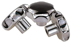 KIPP - 1.96" Head Diam, 7 Point Lobed Knob - 3/8-16 Hole, Stainless Steel - Exact Tool & Supply
