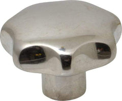 KIPP - 1.96" Head Diam, 7 Point Lobed Knob - 3/8" Hole, Stainless Steel - Exact Tool & Supply