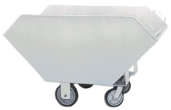 Valley Craft - 22.2 Cu Ft, Steel Chip Truck - 30" Wide x 68" Long x 40" High - Exact Tool & Supply