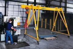 Spanco - 6,000 Lb Load Capacity Steel Gantry Crane - 15' Span - Exact Tool & Supply