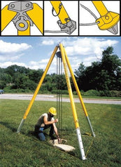 Spanco - 2,000 Lb Load Capacity, Aluminum Tripod Crane - Exact Tool & Supply