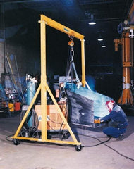 Spanco - 6,000 Lb Load Capacity Steel Gantry Crane - 11-1/2' Span - Exact Tool & Supply
