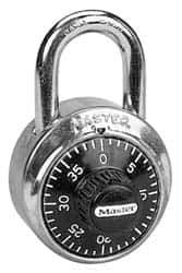 Master Lock - Locks Padlock - Steel, with Stainless Steel Finish - Exact Tool & Supply