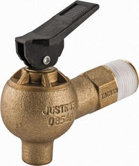 Justrite - 3/4" NPT Brass Drum Faucet - FM Approved - Exact Tool & Supply
