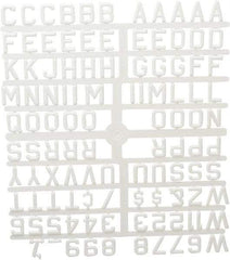 Ghent - Plastic Letter Kits Type: Reusable Letters Display Size: 3/4 (Inch) - Exact Tool & Supply