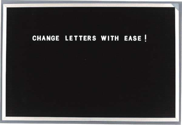 Ghent - Plastic Letter Kits Type: Reusable Letters Display Size: 1/2 (Inch) - Exact Tool & Supply