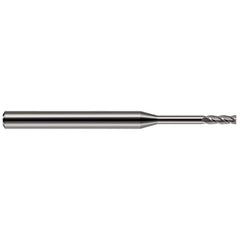 Harvey Tool - 0.9mm, 0.105" LOC, 1/8" Shank Diam, 1-1/2" OAL, 2 Flute Solid Carbide Square End Mill - Exact Tool & Supply