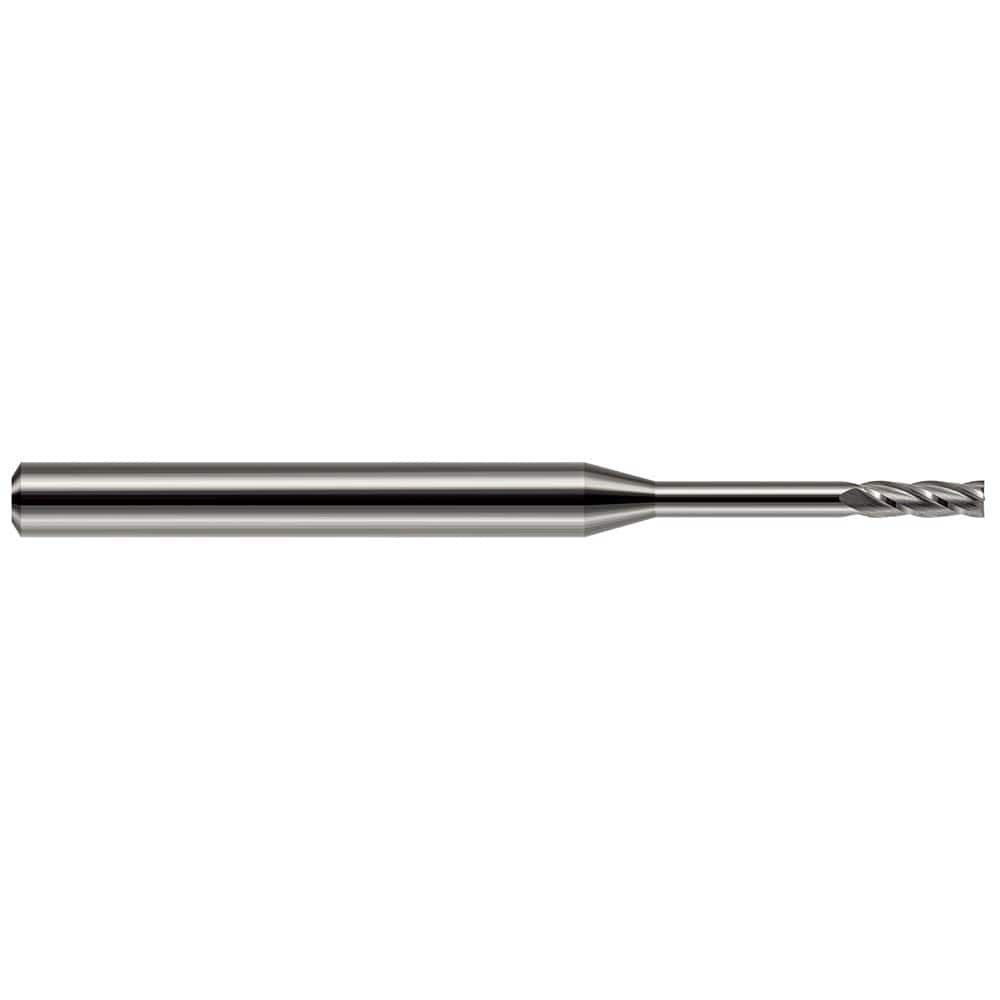 Harvey Tool - 1/32", 3/32" LOC, 1/8" Shank Diam, 1-1/2" OAL, 2 Flute Solid Carbide Square End Mill - Exact Tool & Supply