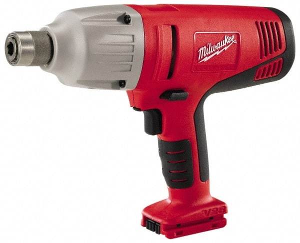 Milwaukee Tool - 7/16" Drive 28 Volt T-Handle Cordless Impact Wrench & Ratchet - 0 to 1,450 RPM, 0 to 2,450 BPM, 325 Ft/Lb Torque, Lithium-Ion Batteries Not Included - Exact Tool & Supply