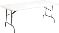 ICEBERG - 30" Long x 72" Wide x 29" High, Folding Table - Platinum - Exact Tool & Supply