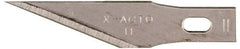 X-ACTO - 100 Piece Steel Hobby Blade - 1-19/32" OAL - Exact Tool & Supply