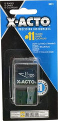 X-ACTO - 15 Piece Steel Hobby Blade - 1-19/32" OAL - Exact Tool & Supply