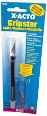 X-ACTO - 5-3/4" OAL Carbon Steel Hobby Knife - #11 Classic Fine Point Blade, Nonslip Rubber Handle - Exact Tool & Supply