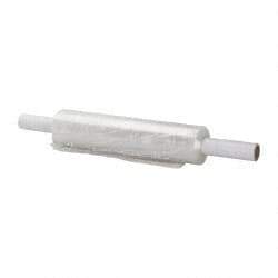 Stretch Associates - 15" x 1,000' 80 Gauge Clear Hand Held Stretch & Pallet Wrap with Extended Core - 80 Gauge, Clear - Exact Tool & Supply