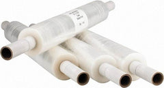 Stretch Associates - 20" x 1,000' 80 Gauge Clear Hand Held Stretch & Pallet Wrap with Extended Core - 80 Gauge, Clear - Exact Tool & Supply