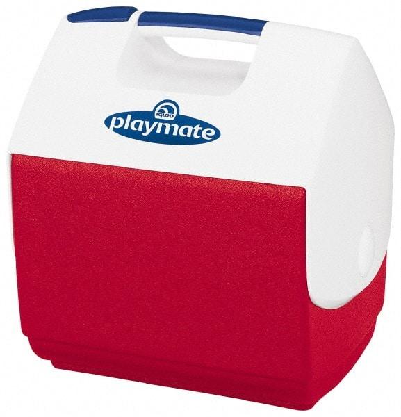 Igloo - 7 Qt Ice Chest - Plastic, Red/White - Exact Tool & Supply