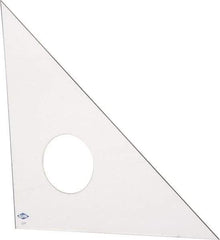 Alvin - 10 Inch Long, Styrene Plastic Triangles - Exact Tool & Supply
