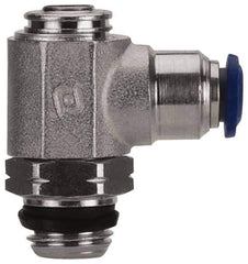 Value Collection - 145 Max psi, Meter Out Screw Adjusted Flow Control Valve - Buna N O Ring, 3/8" Tube Outside Diam - Exact Tool & Supply