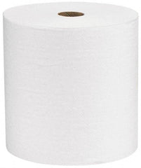 Kimberly-Clark Professional - Hard Roll of 1 Ply White Paper Towels - 8" Wide, 600' Roll Length - Exact Tool & Supply