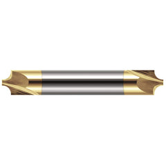 Harvey Tool - 1/64" Radius, 1/8" Diam, 2 Flute Solid Carbide Corner Rounding End Mill - Exact Tool & Supply