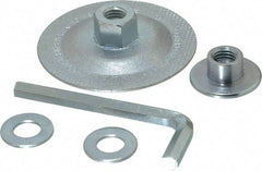 Norton - Grinding Wheel Adapter Kit - 1/16 to 1/4" Wheel Width, Right Handed - Exact Tool & Supply