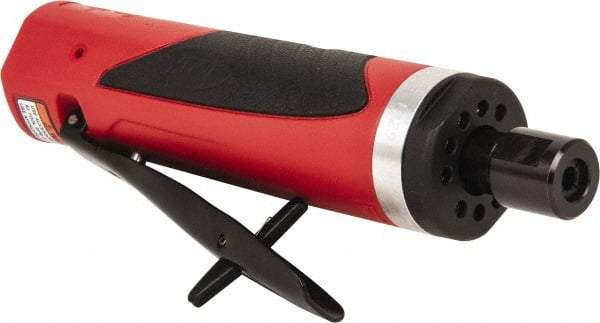 Sioux Tools - 1/4" Collet, Straight Handle, Straight Air Die Grinder - 18,000 RPM, Front Exhaust, 29.67 CFM, 1 hp, 6.21 bar, 1/4 NPT - Exact Tool & Supply