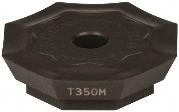 Seco - OFER070405 M16 Grade T350M Carbide Milling Insert - TiCN/Al2O3 Finish, 0.18" Thick, 0.706" Inscribed Circle - Exact Tool & Supply