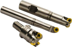 Seco - 25mm Cutting Diam, 4mm Max Depth of Cut, Modular Connection Indexable Copy End Mill - 3 Inserts, RD.. 0803 Insert, R217.29 Toolholder, Through Coolant - Exact Tool & Supply