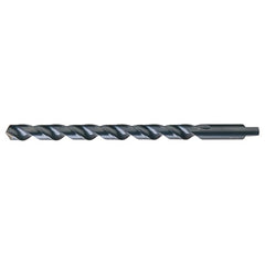 3/16 RHS / RHC HSS 118 Degree Notched Point Heavy Duty Long Flute Taper Length Drill - Steam Oxide - Exact Tool & Supply
