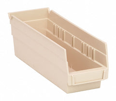 Shelf Bin, Ivory, 4"H x 11-5/8"L x 4-1/8"W, 1EA