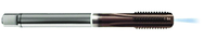 M6 x 1.0 Dia. - 6H - 4 FLX - Cobalt Semi-Bott White Ring Tap - TiAlN-Coolant-FORM-C - Exact Tool & Supply