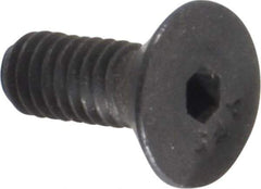 Value Collection - #6-40 UNF Hex Socket Drive, Flat Screw - Alloy Steel, Black Oxide Finish, Fully Threaded, 3/8" OAL - Exact Tool & Supply