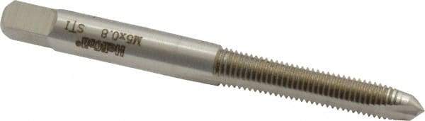 Heli-Coil - M5x0.80 Metric Coarse, D3, 2 Flutes, Plug Chamfer, Bright Finish, High Speed Steel Spiral Point STI Tap - 2-1/2" OAL, 1" Thread Length, 5H Class of Fit - Exact Tool & Supply