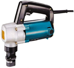 Makita - Power Nibblers Type of Power: Electric Cutting Capacity (Gauge): 10 (Steel); 12 (Stainless Steel) - Exact Tool & Supply