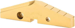 Allied Machine and Engineering - 4-1/2" Diam x 7/16" Thick, Seat Code 8, 144° Included Angle Spade Drill Insert - TiN Coated, High Speed Steel, Series GEN2 T-A - Exact Tool & Supply
