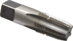 Heli-Coil - 1/2-14 NPT Thread 5 Flutes, Plug Chamfer, Bright Finish, High Speed Steel, Pipe STI Tap - 3-1/4" Overall Length, 0.9063" Shank Diam, 0.679" Square Size, 1-3/8" Thread Length - Exact Tool & Supply