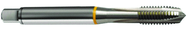 M10x1.5 6H 3-Flute Cobalt Yellow Ring Spiral Point Plug Tap-Bright - Exact Tool & Supply
