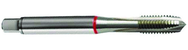 M10x1.5 6H 3-Flute Cobalt Red Ring Spiral Point Plug Tap-Bright - Exact Tool & Supply