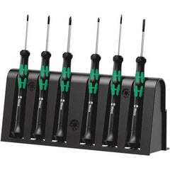 Wera - Screwdriver Sets Screwdriver Types Included: Phillips; Slotted; Microstix Number of Pieces: 6 - Exact Tool & Supply