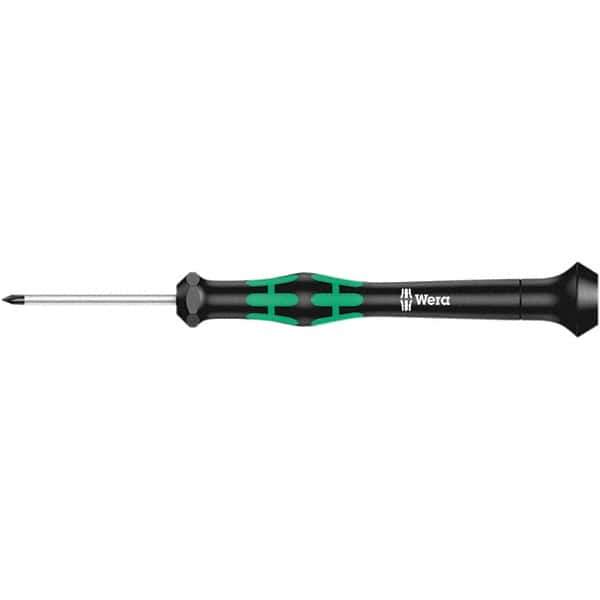 Wera - M Point, 40mm Blade Length Microstix Screwdriver - 137mm OAL - Exact Tool & Supply