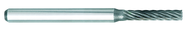 SA-9 -- 25mm x 25mm LOC x 6mm Shank x 50mm OAL Cylindrical Carbide Medium Right Hand Spiral Burr - Exact Tool & Supply