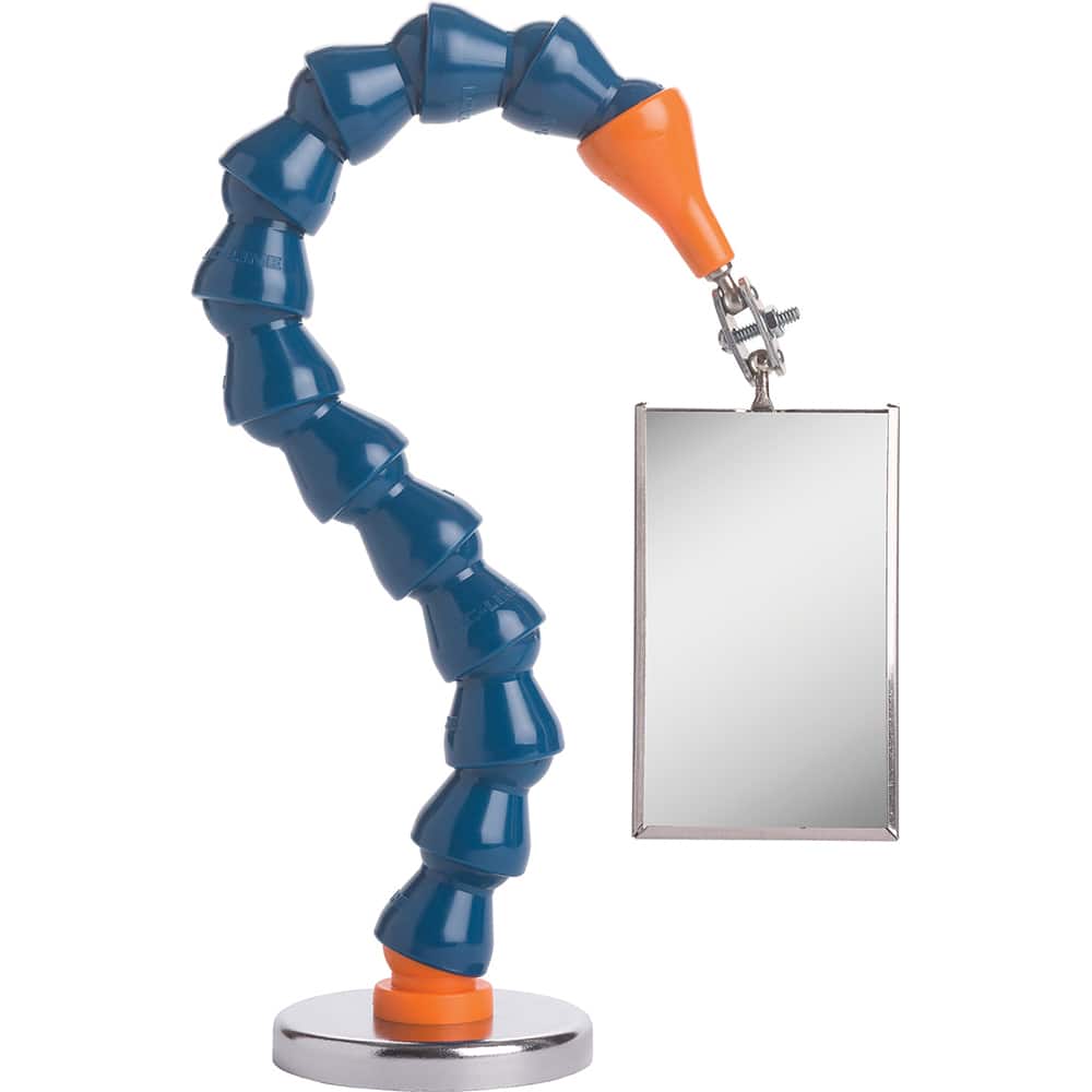 Loc-Line - Inspection Mirrors; Mirror Shape: Rectangular ; Overall Length (Inch): Various ; Mirror Width (Inch): 2 1/8 ; Features: The arm length can be easily adjusted by adding or removing hose. Pn: 51801 For a permanent installation the included magne - Exact Tool & Supply