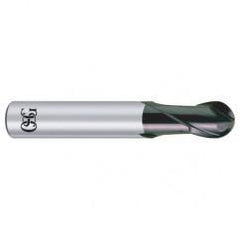 1/2" Dia. - 2-1/2" OAL - Carbide - Ball End HP End Mill-2 FL - Exact Tool & Supply