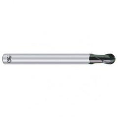 1/16" Dia. - 3" OAL - Carbide - Ball End HP End Mill-2 FL - Exact Tool & Supply