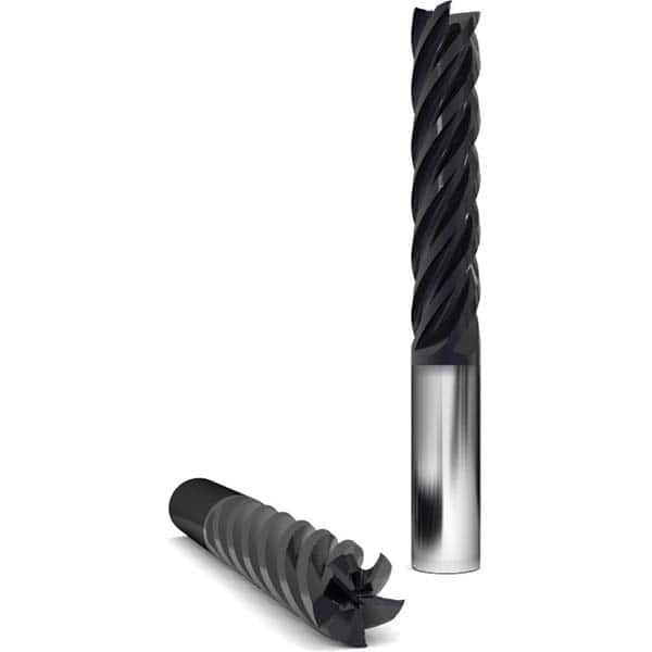 GWS - 3/4" Diam 5 Flute Solid Carbide 1/4" Corner Radius End Mill - Exact Tool & Supply