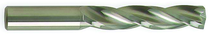 7.7mm Dia-Carbide HP 5XD Drill-150Â° Point-Bright - Exact Tool & Supply