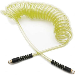 Parker - Coiled & Self-Storing Hose Inside Diameter (Inch): 1/4 Material: 95A Shore Durometer Polyurethane - Exact Tool & Supply